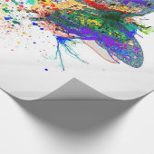 Butterfly-Spritzer Geschenkpapier (Ecke)