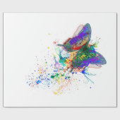 Butterfly-Spritzer Geschenkpapier (Flach)