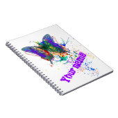 Butterfly-Spritzer Notizblock (Rechte Seite)