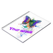 Butterfly-Spritzer Notizblock (Linke Seite)