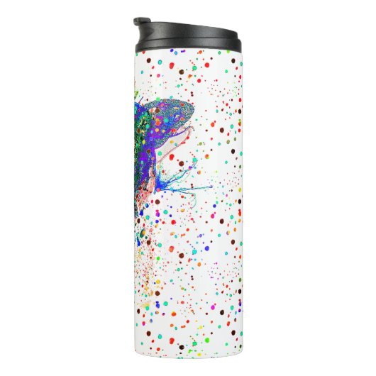 Butterfly-Spritzer-Thermalwäscher Thermosbecher (Nach rechts gedreht)