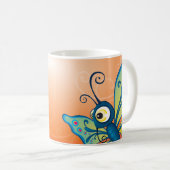 BUTTERFLY - sprudeln: Kaffeetasse (VorderseiteRechts)