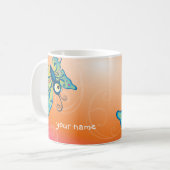 BUTTERFLY - sprudeln: Kaffeetasse (Vorderseite Links)