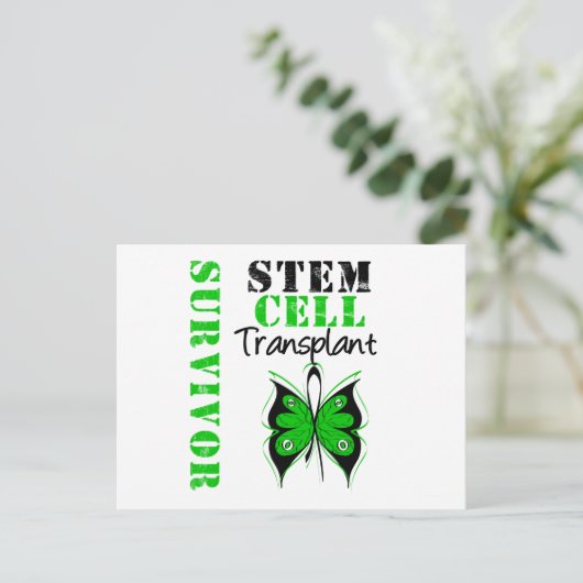 Butterfly - Stammzelltransplantation Überlebende Postkarte (Stehend Vorderseite)