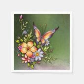 Butterfly Standard Cocktail Napkins Serviette (Vorderseite)