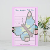 Butterfly Stationery Briefpapier (Stehend Vorderseite)