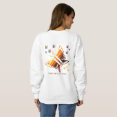 Butterfly-Stil Sweatshirt (Schwarz voll)