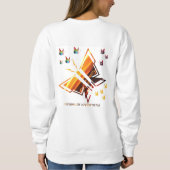 Butterfly-Stil Sweatshirt (Rückseite)