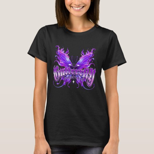 Butterfly Streetwear T-Shirt (Vorderseite)