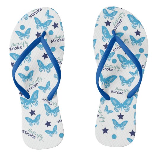 Butterfly Stroke Flip Flops Badesandalen (Fußbett)