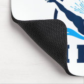 Butterfly Stroke Swimmer I Don't Swim I Fly  Mousepad (Ecke)