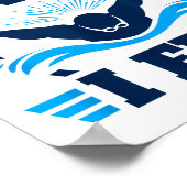 Butterfly Stroke Swimmer I Don't Swim I Fly  Poster (Ecke)