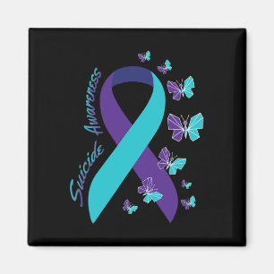 Butterfly Suicide Bewusstsein psychische Gesundhei Magnet