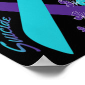 Butterfly Suicide Bewusstsein psychische Gesundhei Poster (Ecke)