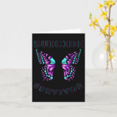 Butterfly Suicide Survivor Sensibilisierung Ki Karte (Gelbe Blume)