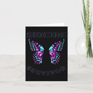 Butterfly Suicide Survivor Sensibilisierung Ki Karte