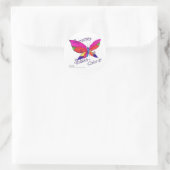 Butterfly Summer Splash Runder Aufkleber (Tasche)