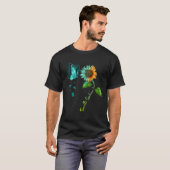 Butterfly Sunflower Tourette Syndrome Awareness T-Shirt (Vorne ganz)