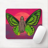 Butterfly Sunset Mousepad (Mit Mouse)