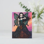 "Butterfly Sunset" Postkarte (Stehend Vorderseite)