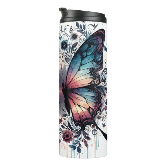 Butterfly Sunset Thermosbecher (Nach rechts gedreht)