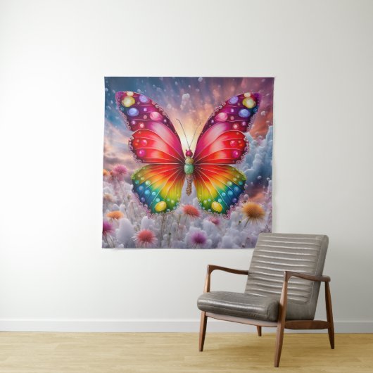 Butterfly Sunshine Wandteppich (Beispiel)