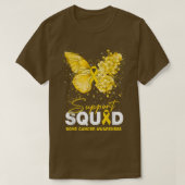 Butterfly Support Squad Bone Cancer Awareness T-Shirt (Design vorne)