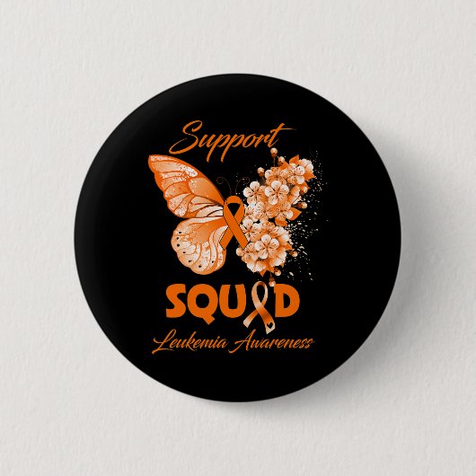 Butterfly Support Squad Leukämie Bewusstsein Button (Vorderseite)
