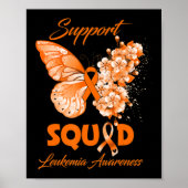 Butterfly Support Squad Leukämie Bewusstsein Poster (Vorne)