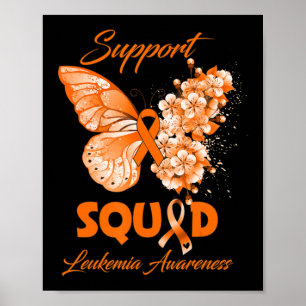 Butterfly Support Squad Leukämie Bewusstsein Poster