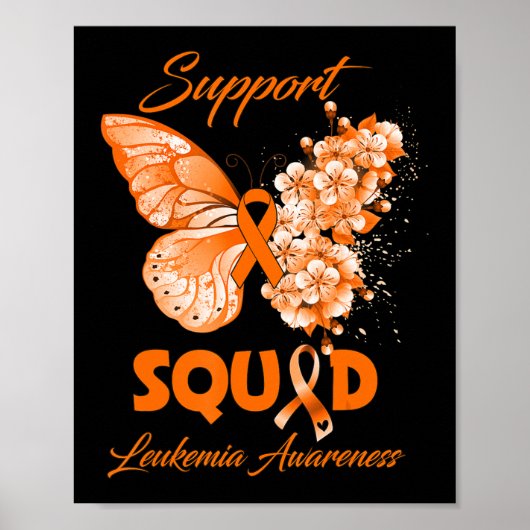 Butterfly Support Squad Leukämie Bewusstsein Poster (Vorne)
