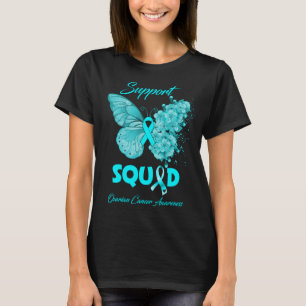 Butterfly Support Squad Ovarialkarzinom Bewusstsei T-Shirt