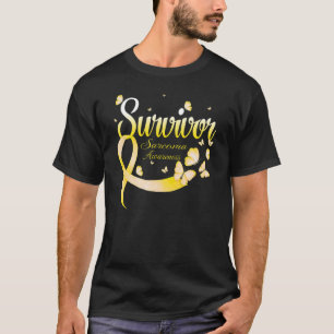 Butterfly Survivor Sarcoma Bewusstsein T-Shirt