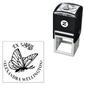 Butterfly SV Ex Libris Bibliotheksname Runde Permastempel (Beispiel)