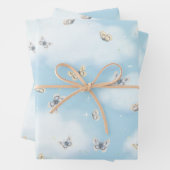 Butterfly Swarm in Dreamy Blue Sky Geschenkpapier Set (Beispiel)