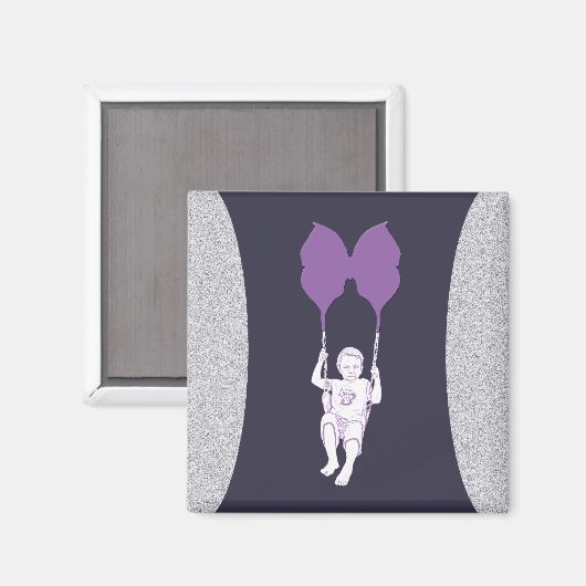 Butterfly Swing Magnet (Vorderseite/Rückseite)