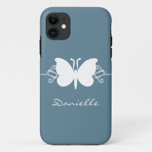 Butterfly Swirl BT iPhone 5 Fall, Blau Case-Mate iPhone Hülle