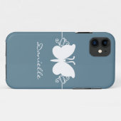 Butterfly Swirl BT iPhone 5 Fall, Blau Case-Mate iPhone Hülle (Rückseite (Horizontal))