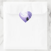 Butterfly Swirl Herz-Aufkleber (Tasche)