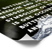 Butterfly Symbolismus Poster (Ecke)