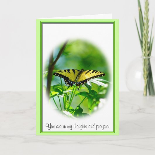 Butterfly Sympathy Card Karte (Vorderseite)