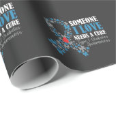 Butterfly T1D Diabetes Bewusstsein Diabetische Unt Geschenkpapier (Rolleneckpunkt)