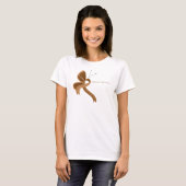 Butterfly-T - Shirt "Brown Awareness Ribbon" (Vorne ganz)