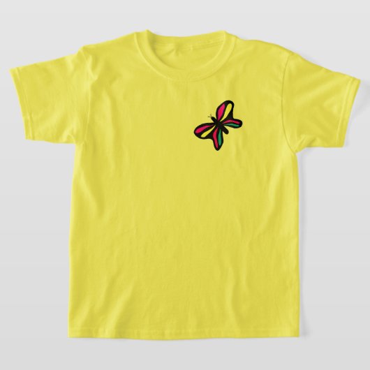 Butterfly-T - Shirt für Mädchen (Ablage )