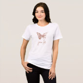 Butterfly-T-Shirt Tri-Blend Shirt (Vorderseite voll)