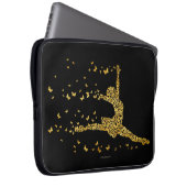 Butterfly-Tänzer (Gold) Laptop-Sieb Laptopschutzhülle (Vorne Rechts)