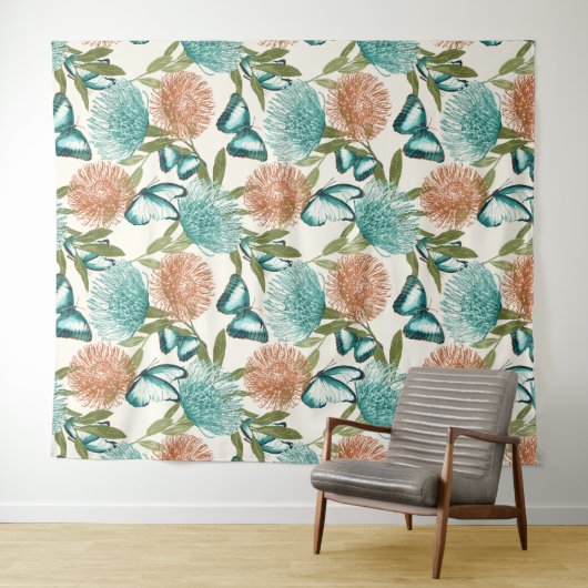 Butterfly Tapestry Blanket Wandteppich (Beispiel (Horizontal))