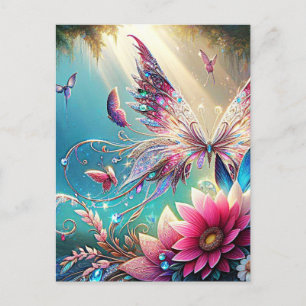 Butterfly Tapestry Postkarte