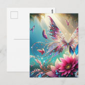 Butterfly Tapestry Postkarte (Vorne/Hinten)