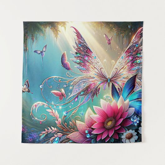 Butterfly Tapestry Wandteppich (Vorderseite)
